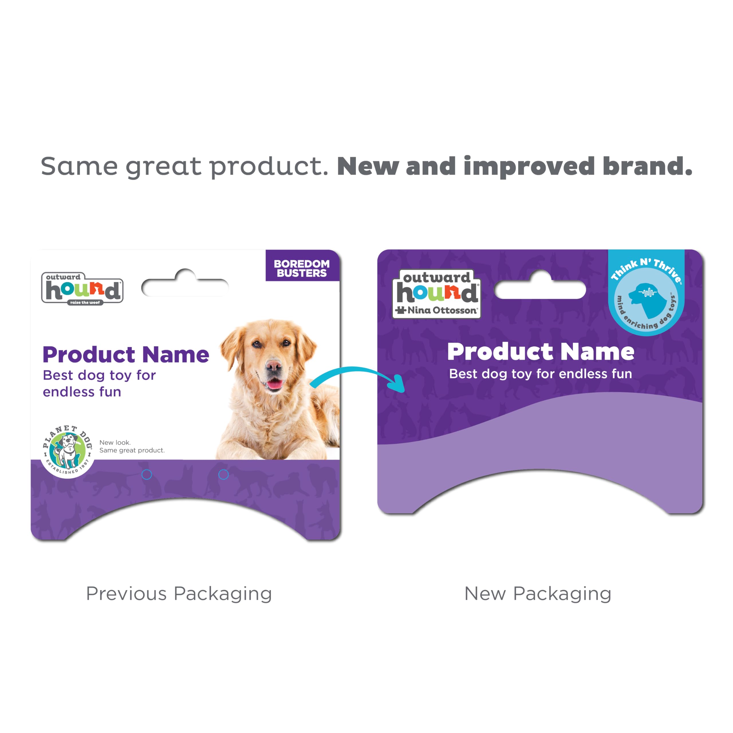 Outward Hound Lil' Snoop violet balle translucide menthe pour haleine plus fraîche.