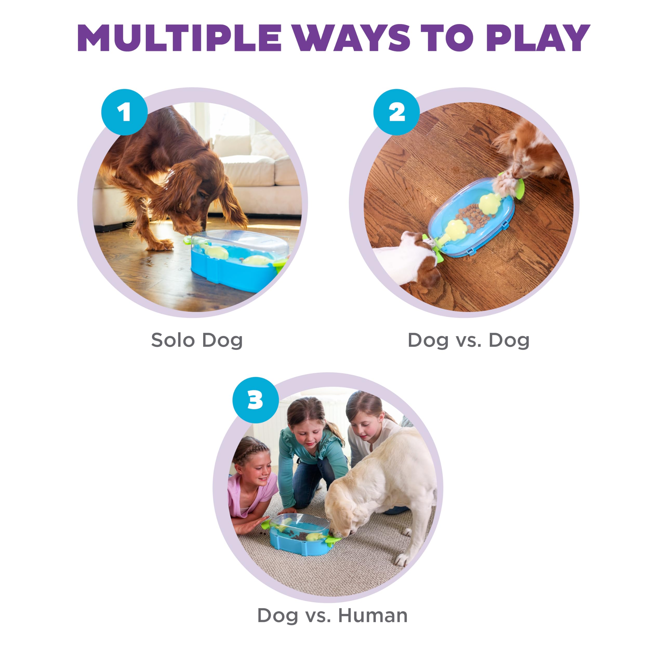 Outward Hound Paw N' Play distribution-friandises-lente: favorise une consommation lente