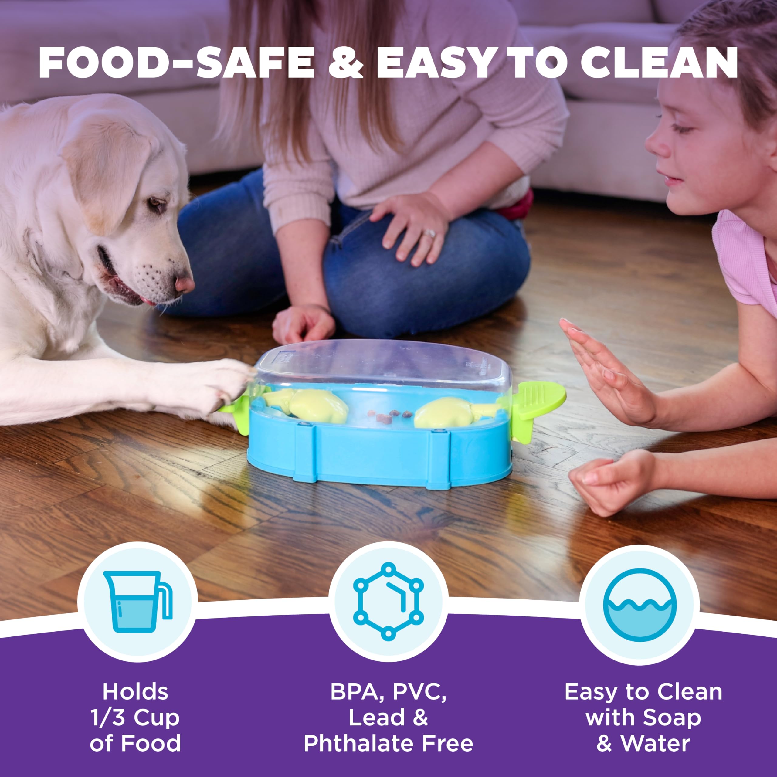 Outward Hound Paw N' Play puzzle-repas-chien: idéal pour ralentir le repas et divertir