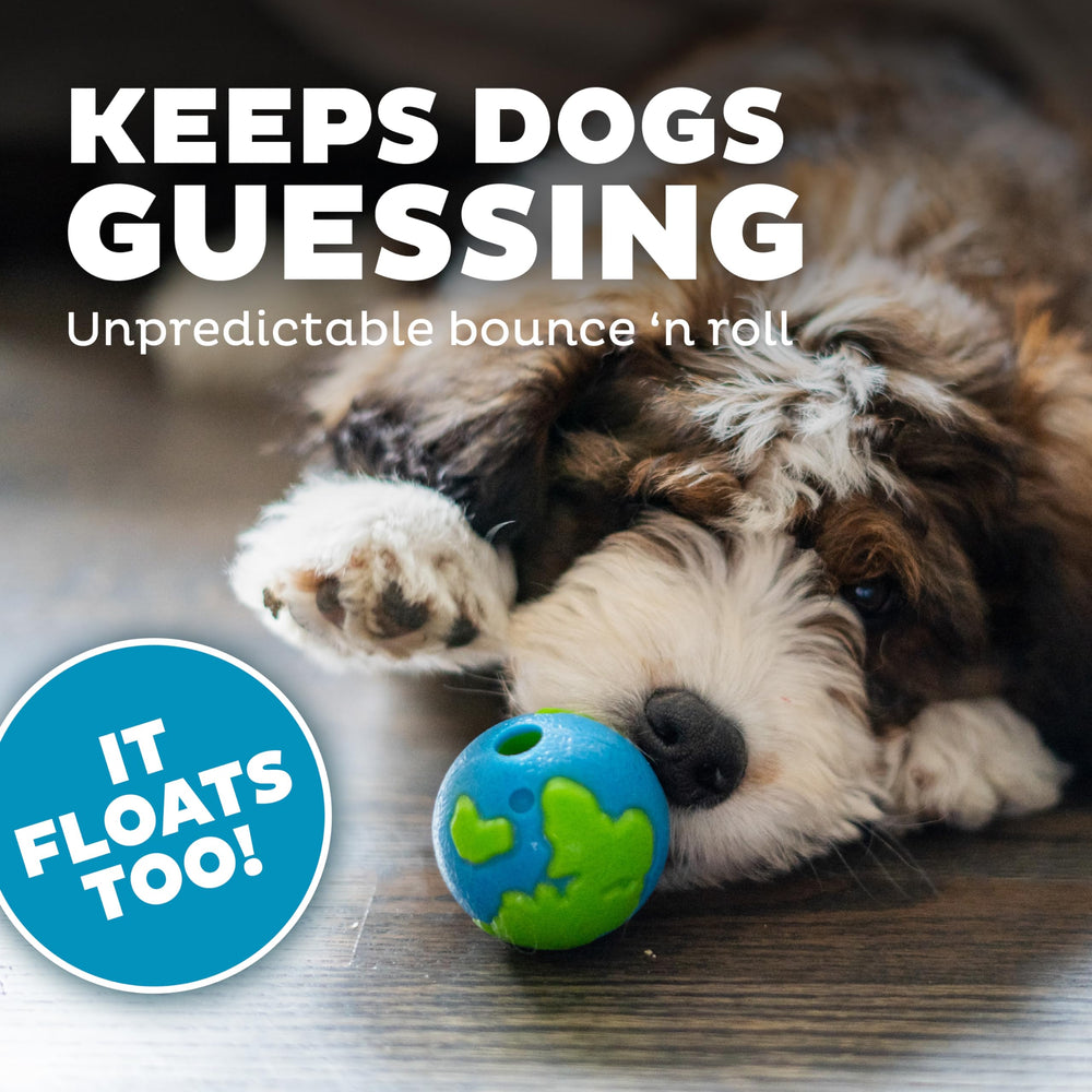 Outward Hound Planet Ball utilisation intérieur et extérieur pour stimulation mentale.