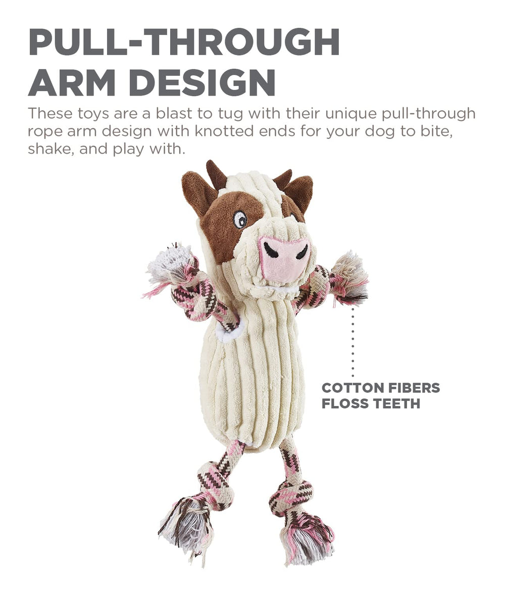 Outward Hound Ranch Roperz vache - design bras-corde pour mordre, secouer et jouer.