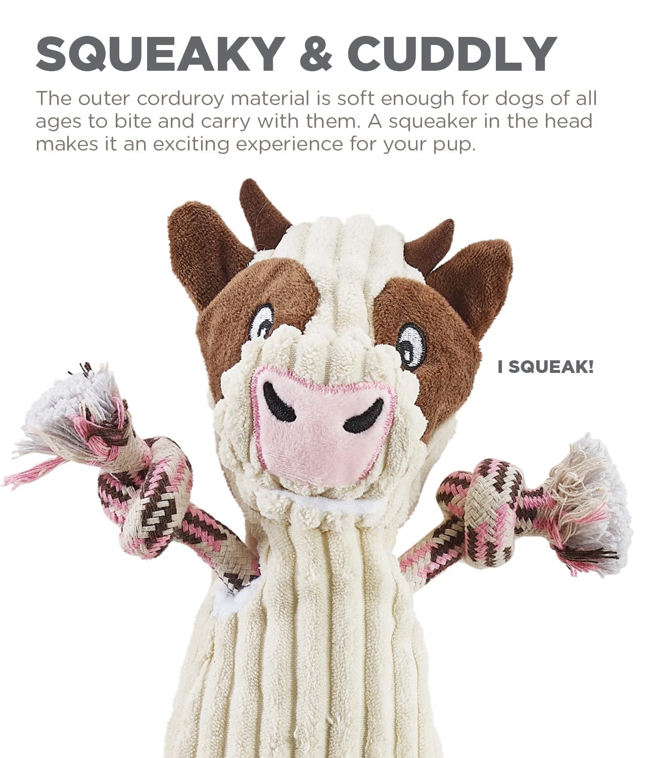 Outward Hound Ranch Roperz vache - personnage adorable et variation de styles.