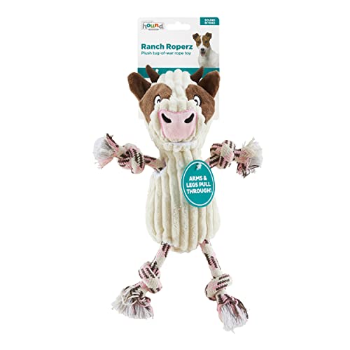 Outward Hound Ranch Roperz vache - sifflet dans la tête pour stimuler le jeu.