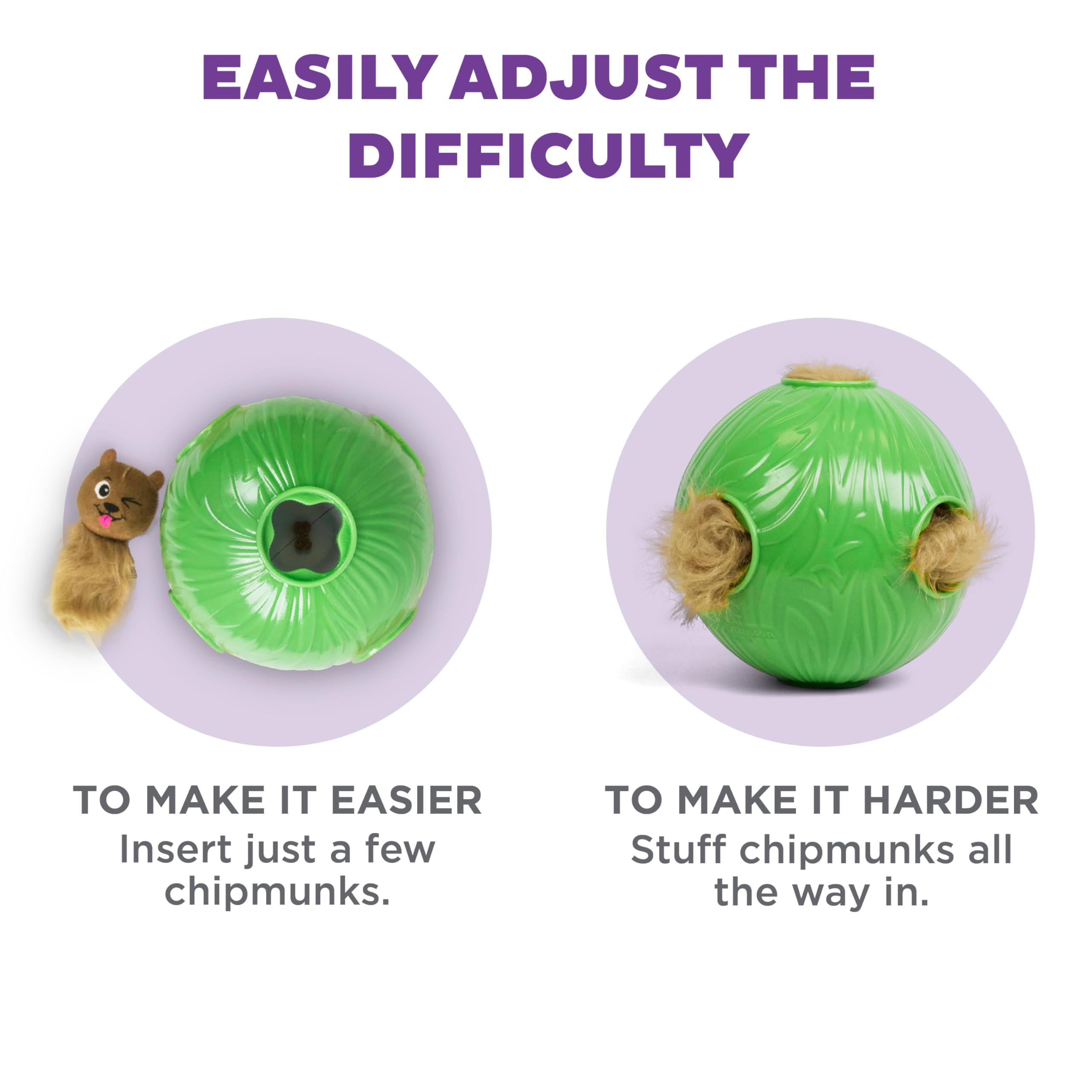 Outward Hound Snuffle N Treat Ball, parfait comme puzzle repas pour ralentir l ingestion.