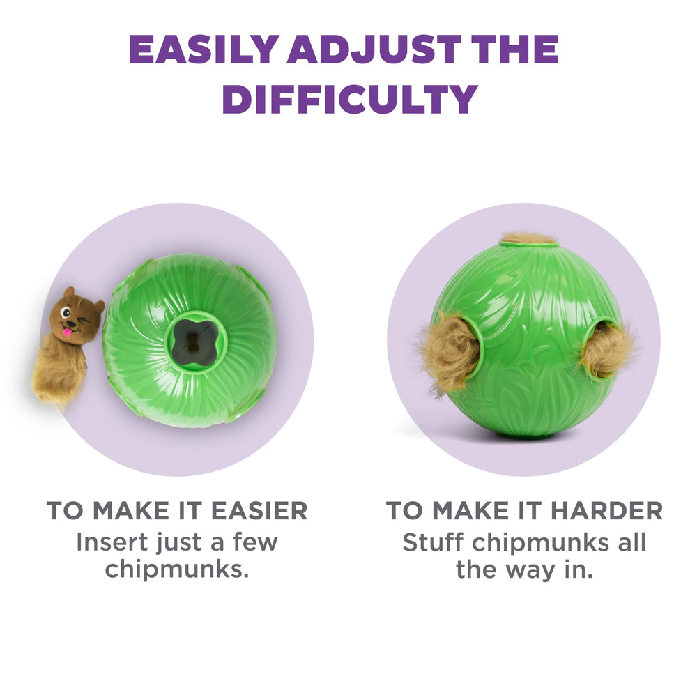 Outward Hound Snuffle N Treat Ball, parfait comme puzzle repas pour ralentir l ingestion.