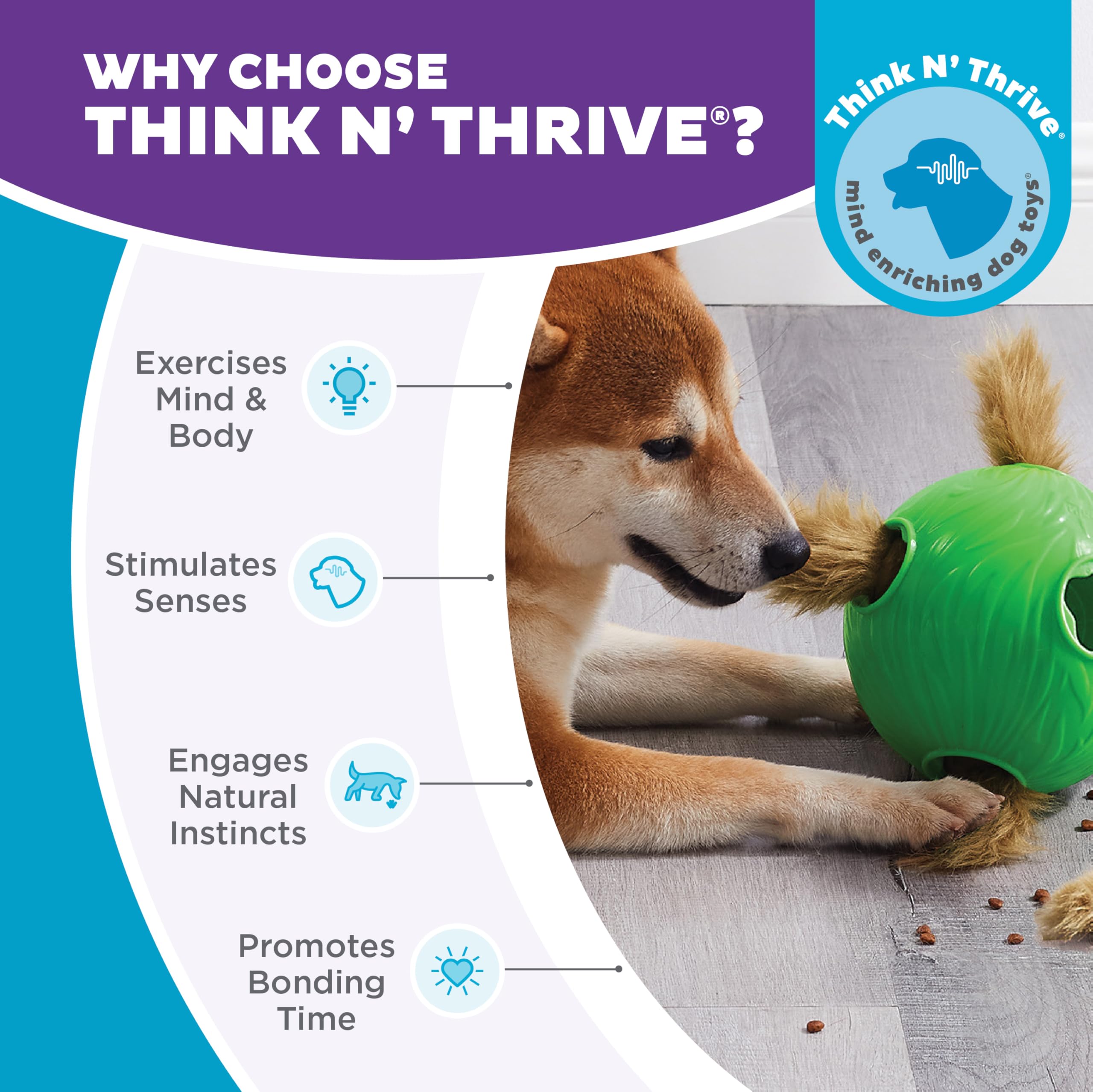 Outward Hound Snuffle N Treat Ball, remplacements peluches disponibles pour prolonger le jeu.