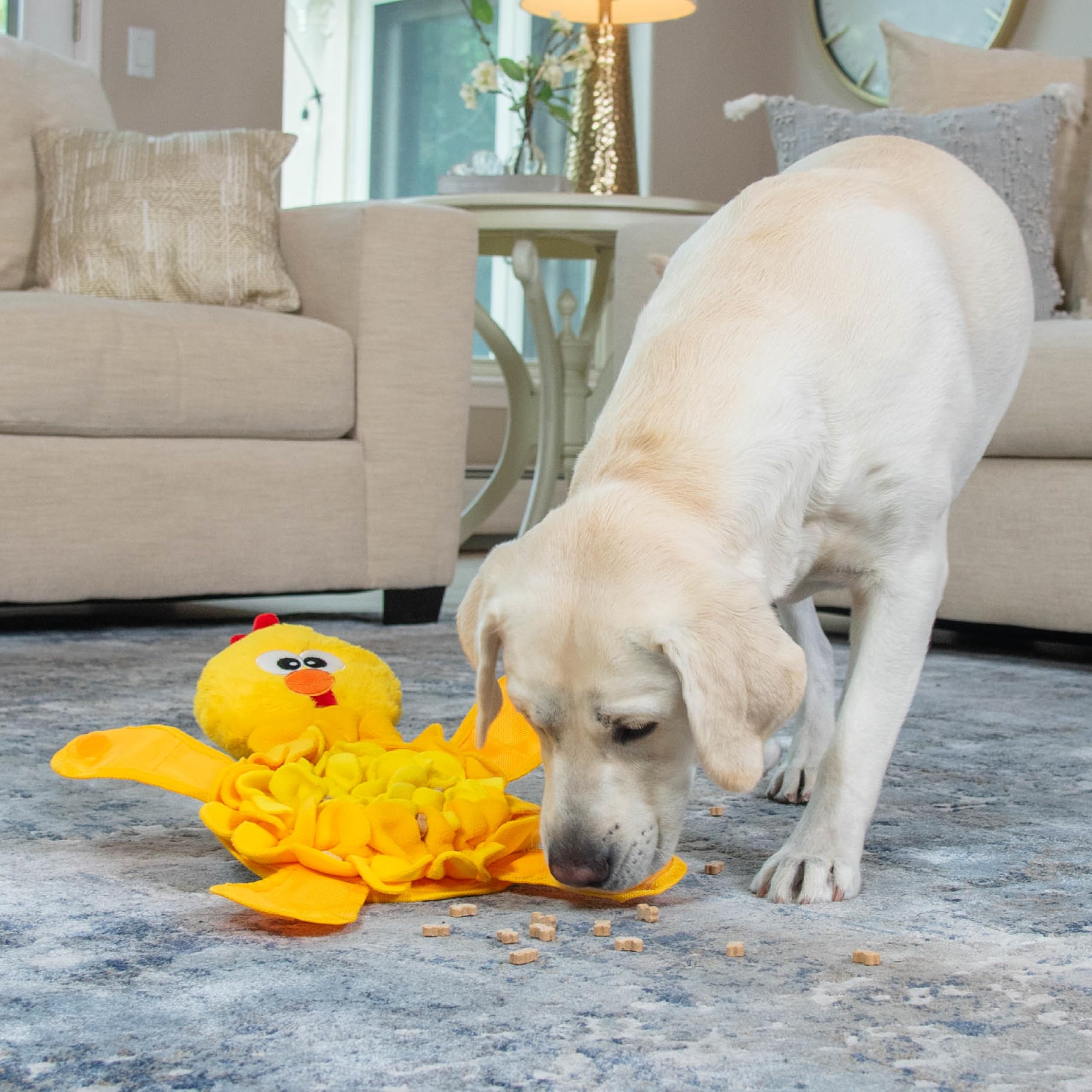 Outward Hound Snuffle Palz: base antiderapante qui garde le tapis en place.