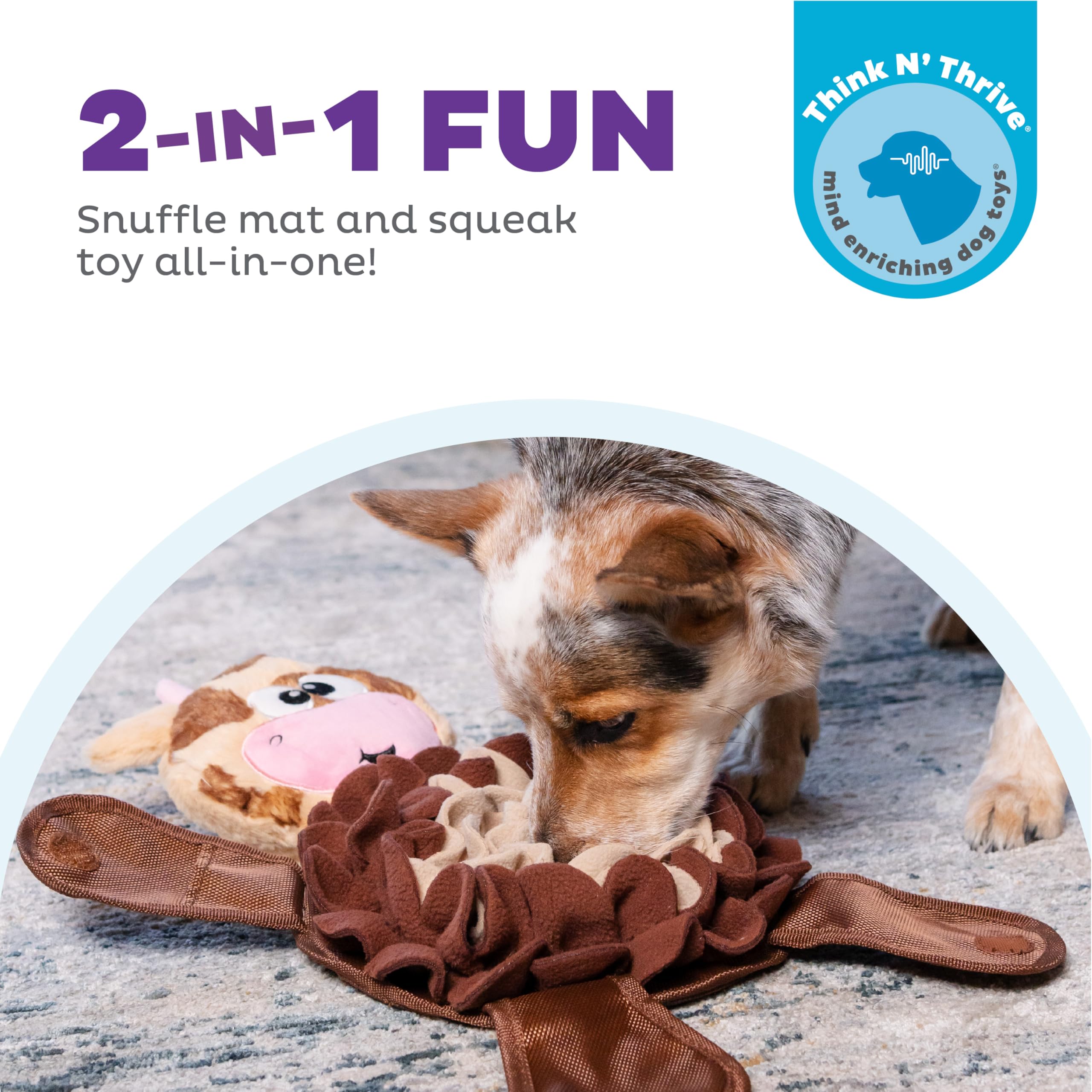Outward Hound Snuffle Palz – Poches à friandises, défi mental pour chien curieux.