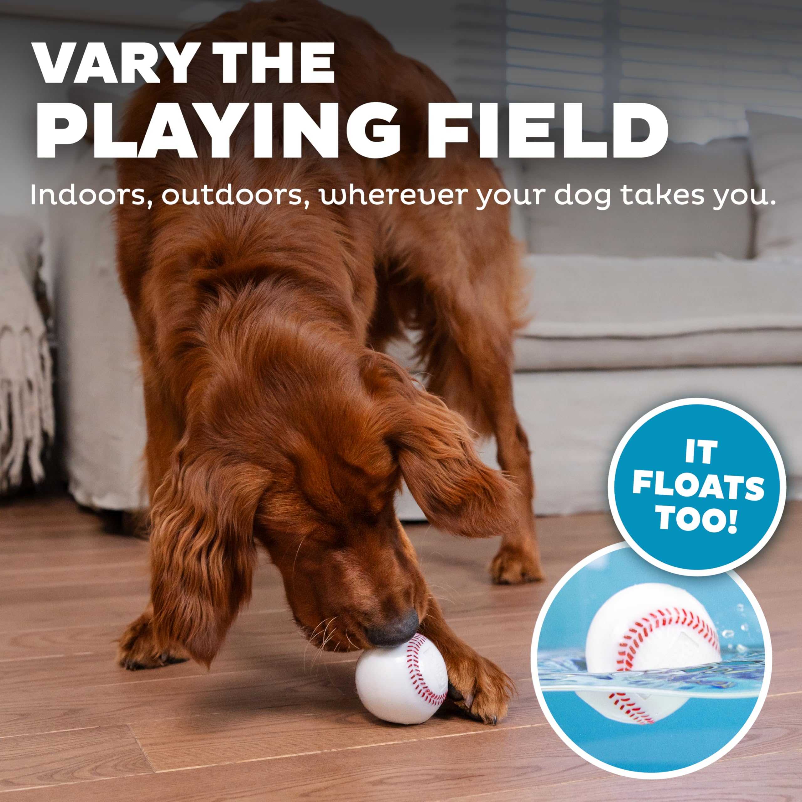 Outward Hound Sport Ballz, balle flottante, idéale pour fetch intérieur et extérieur.