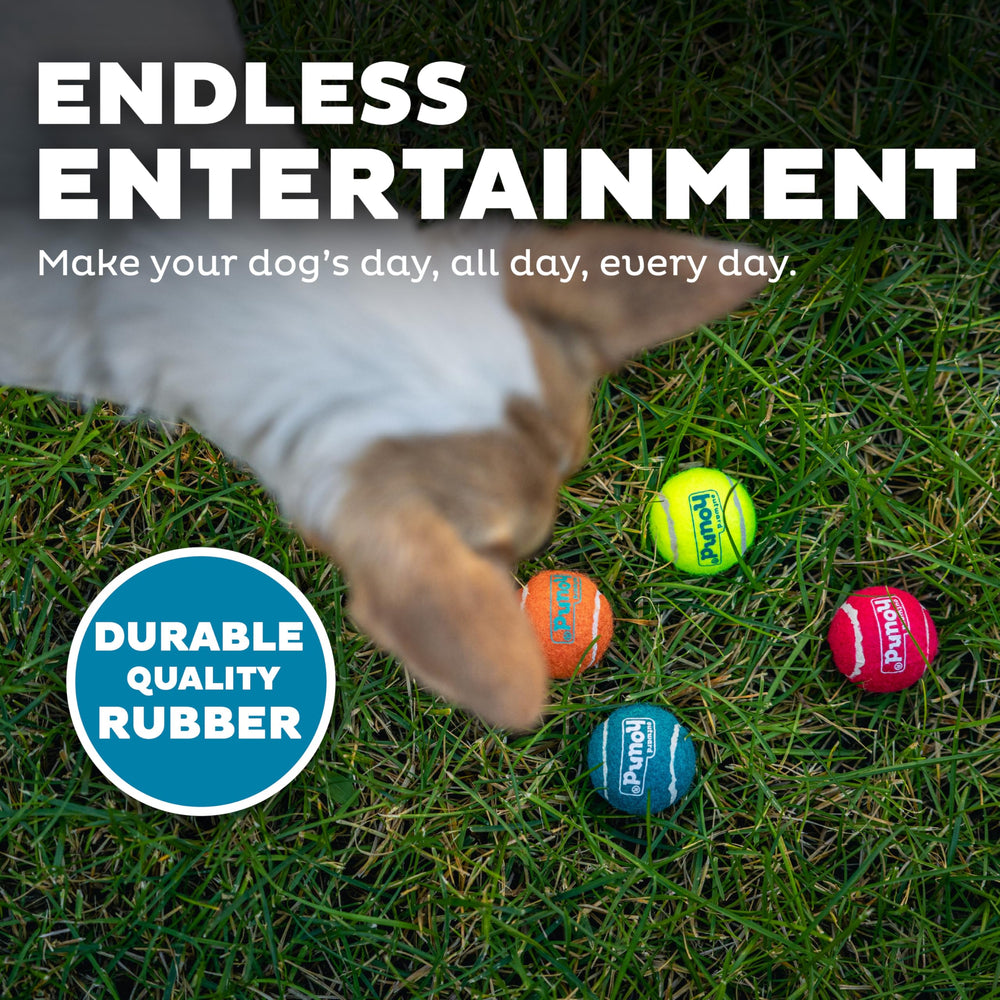 Balle Squeaker Ballz Outward Hound XS couleur jaune, stimulant le jeu et l’entraînement