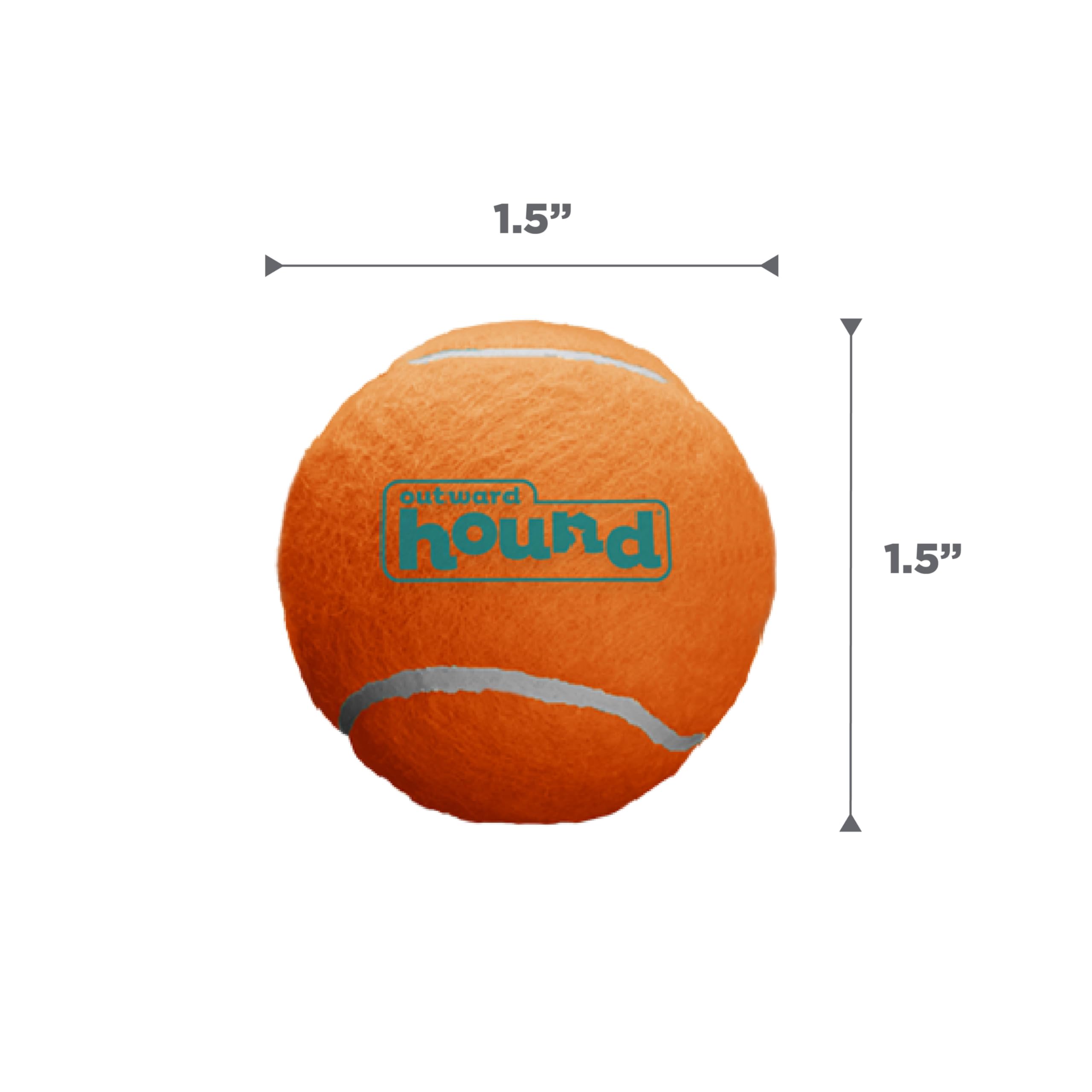Outward Hound Squeaker Ballz XS 1,5 po, jouet durable pour jeux intérieurs et extérieurs
