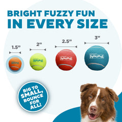 Balle siffleuse Outward Hound XS 1,5 po, rebond durable et visuelle pour petits chiens