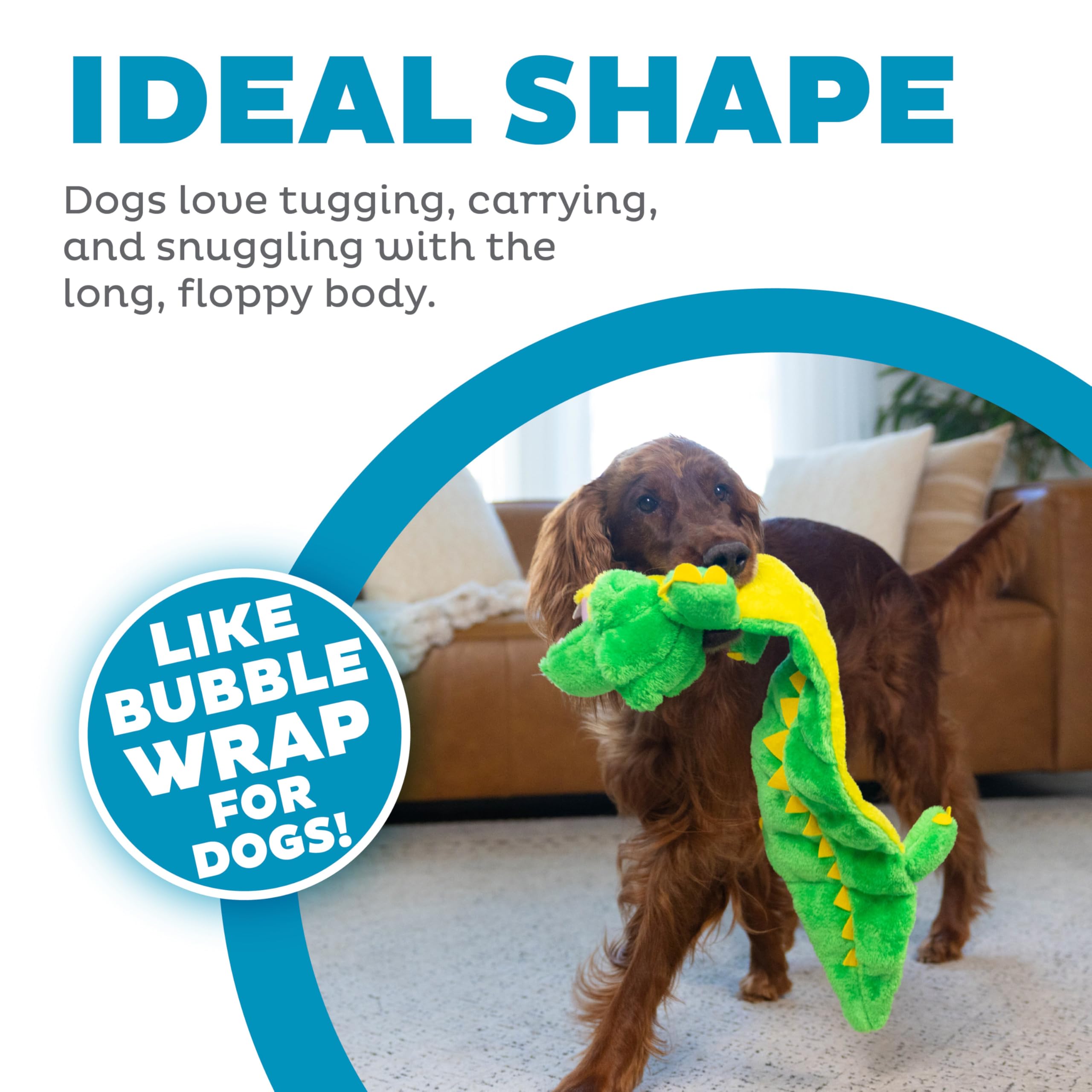 Outward Hound Squeaker Matz Gator XL – sifflets intégrés pour attirer l’attention