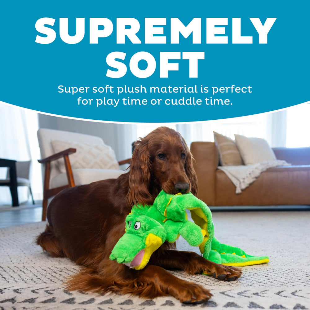 Outward Hound Squeaker Matz Gator XL – texture douce protégeant dents et gencives