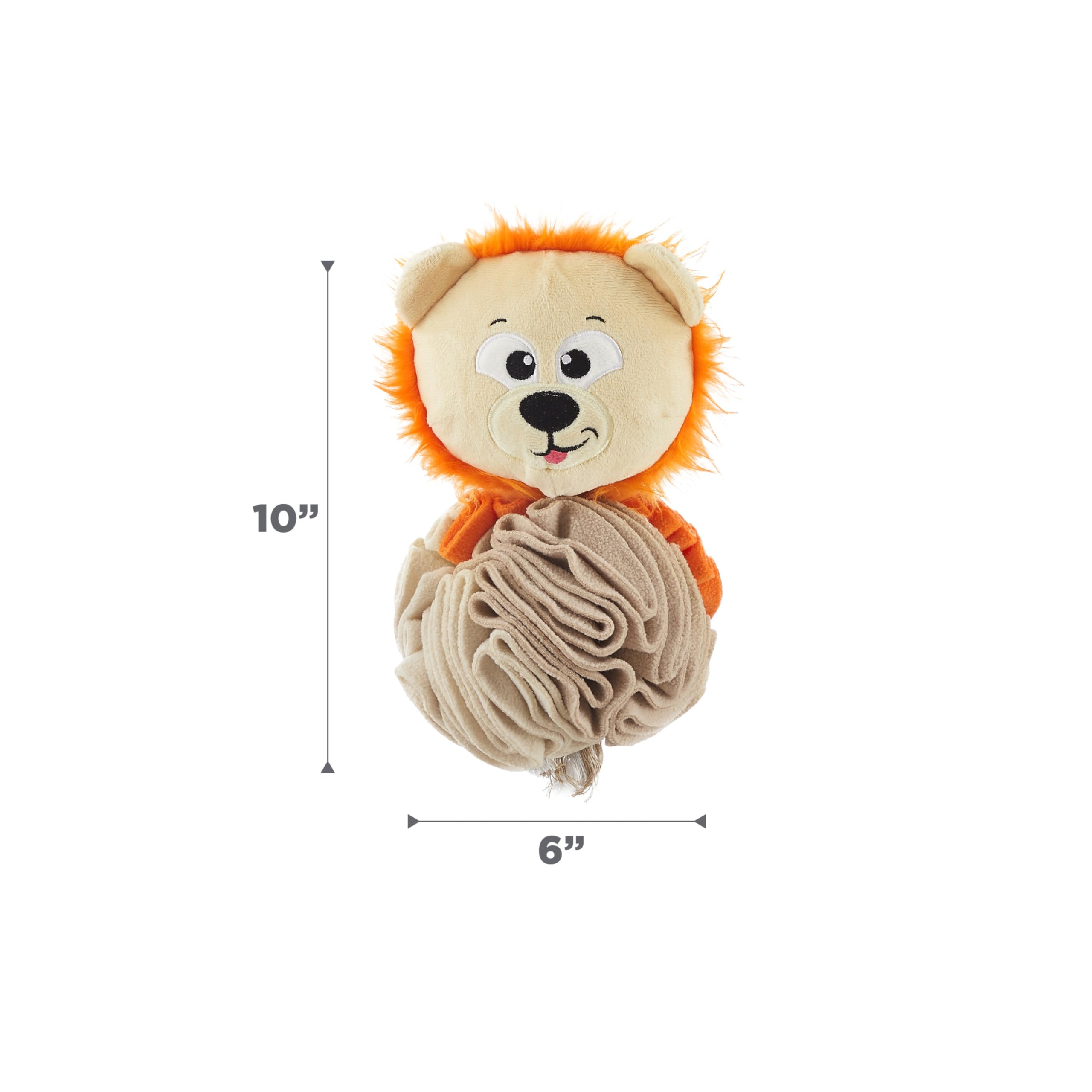 Outward Hound Stuff N Snuffle, balle-snuffle-lion-compacte: facile à transporter.
