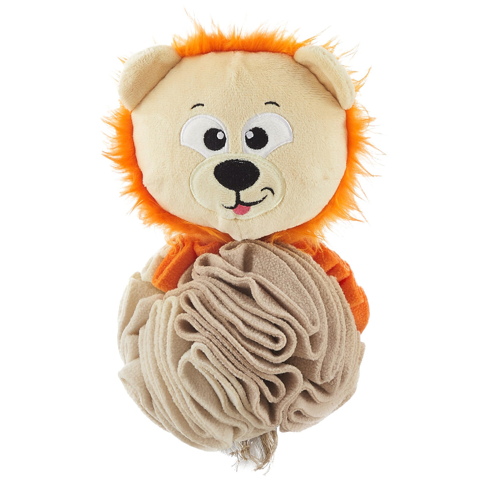 Outward Hound Stuff N Snuffle, doudou-lion multicolore: stimule l'odorat et l'attention.