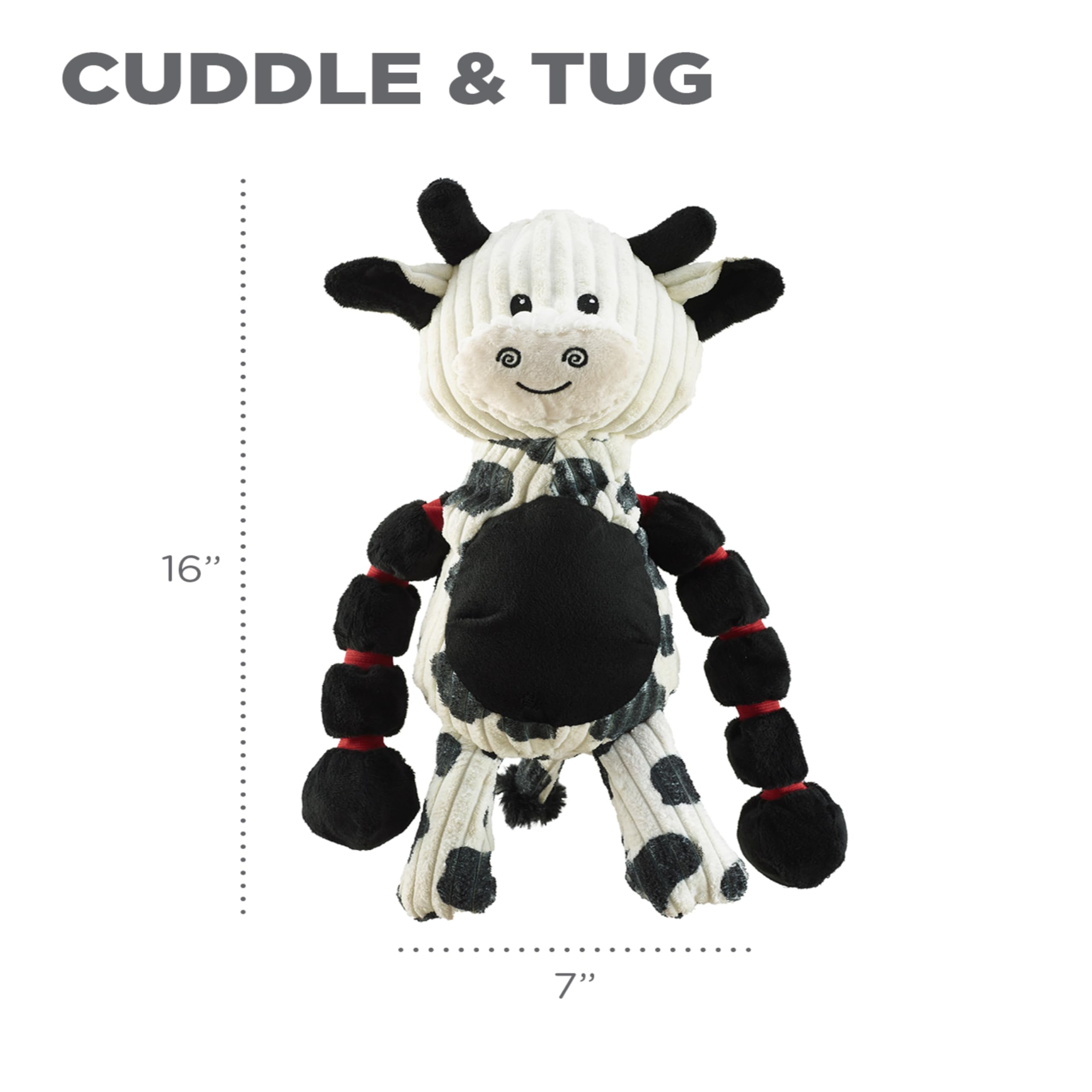 Outward Hound Thunda Tugga Cow jouet polyvalent pour rapporter.