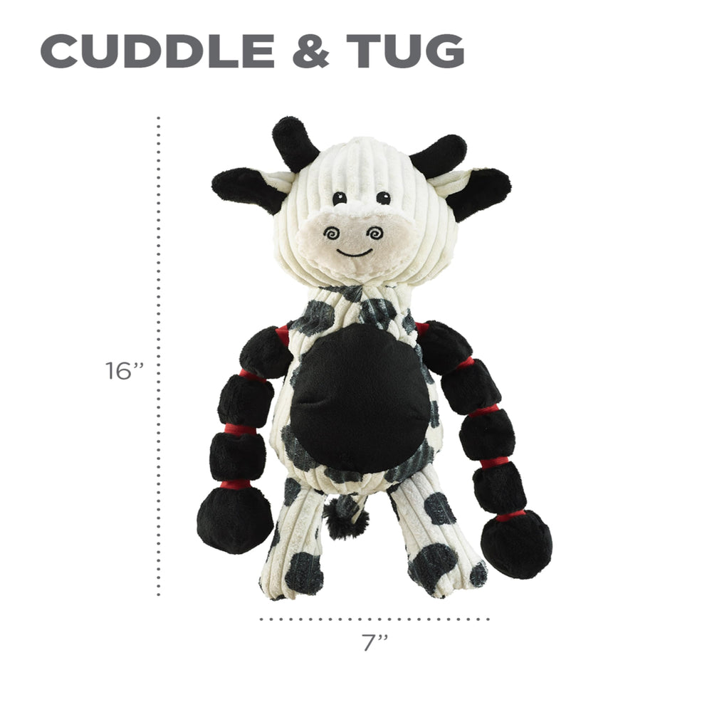 Outward Hound Thunda Tugga Cow jouet polyvalent pour rapporter.