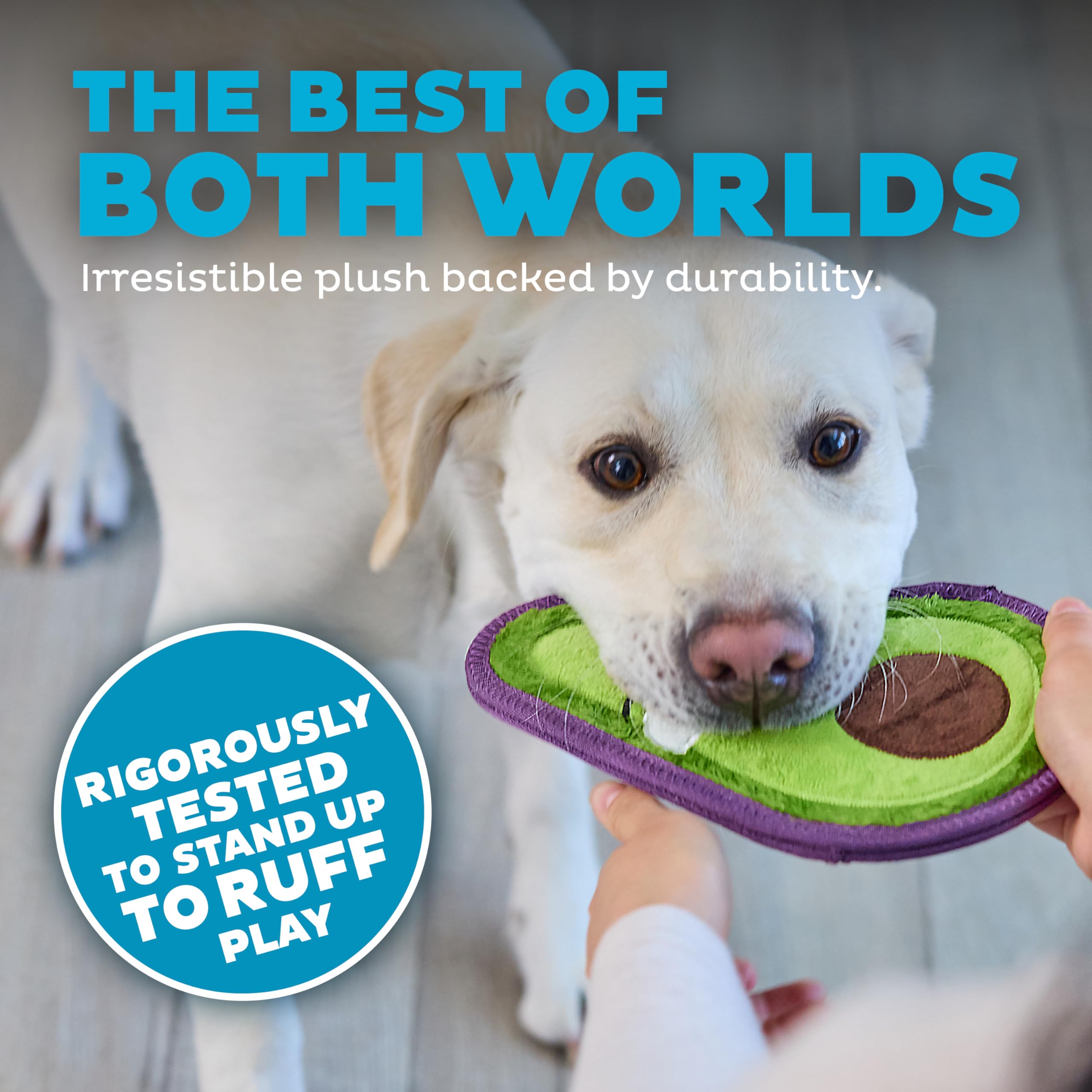 Outward Hound Tough Skinz Double-Couche – jouet peluche résistant et durable