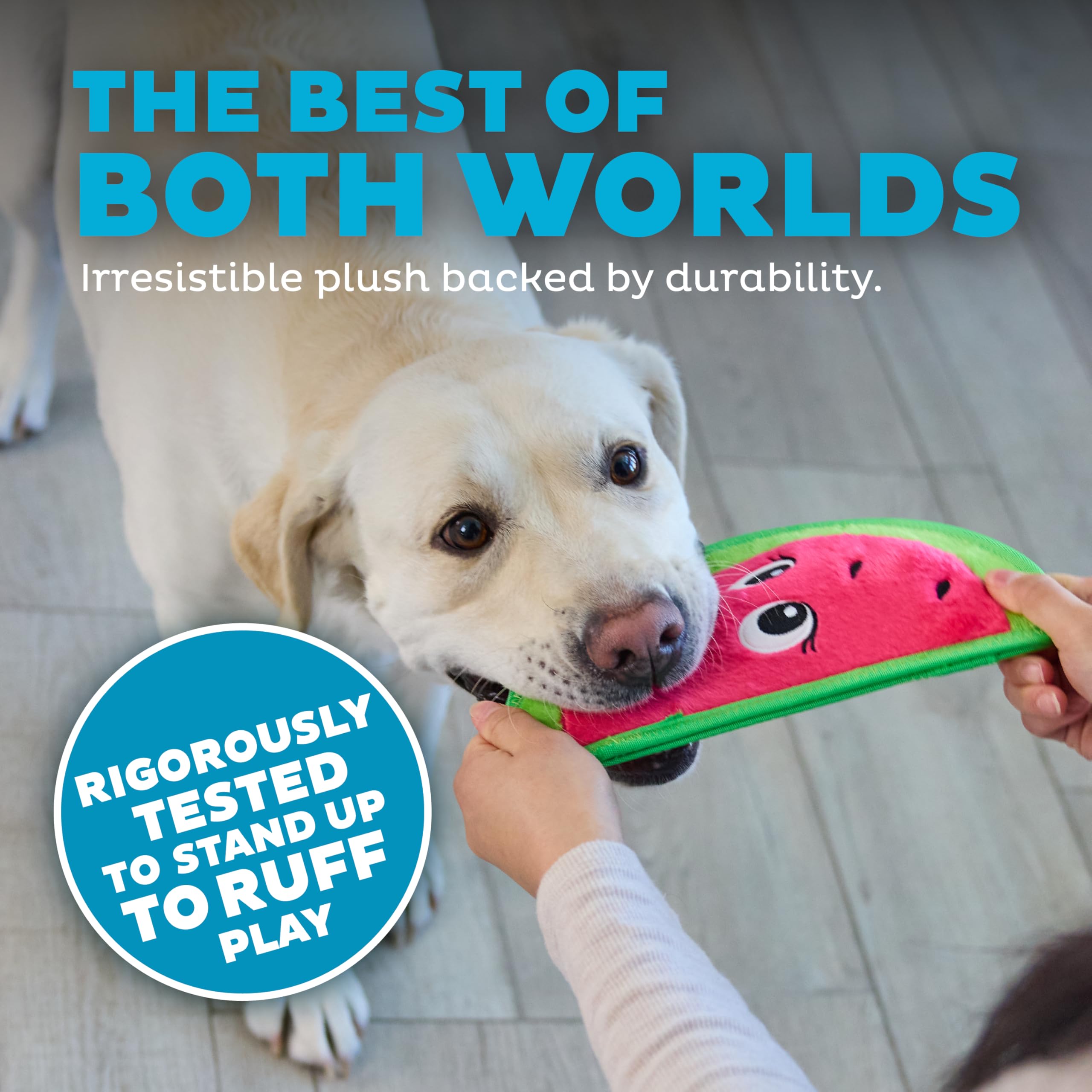 Outward Hound Tough Skinz, squeaker jumbo avec triplecouture pour jeux intenses.