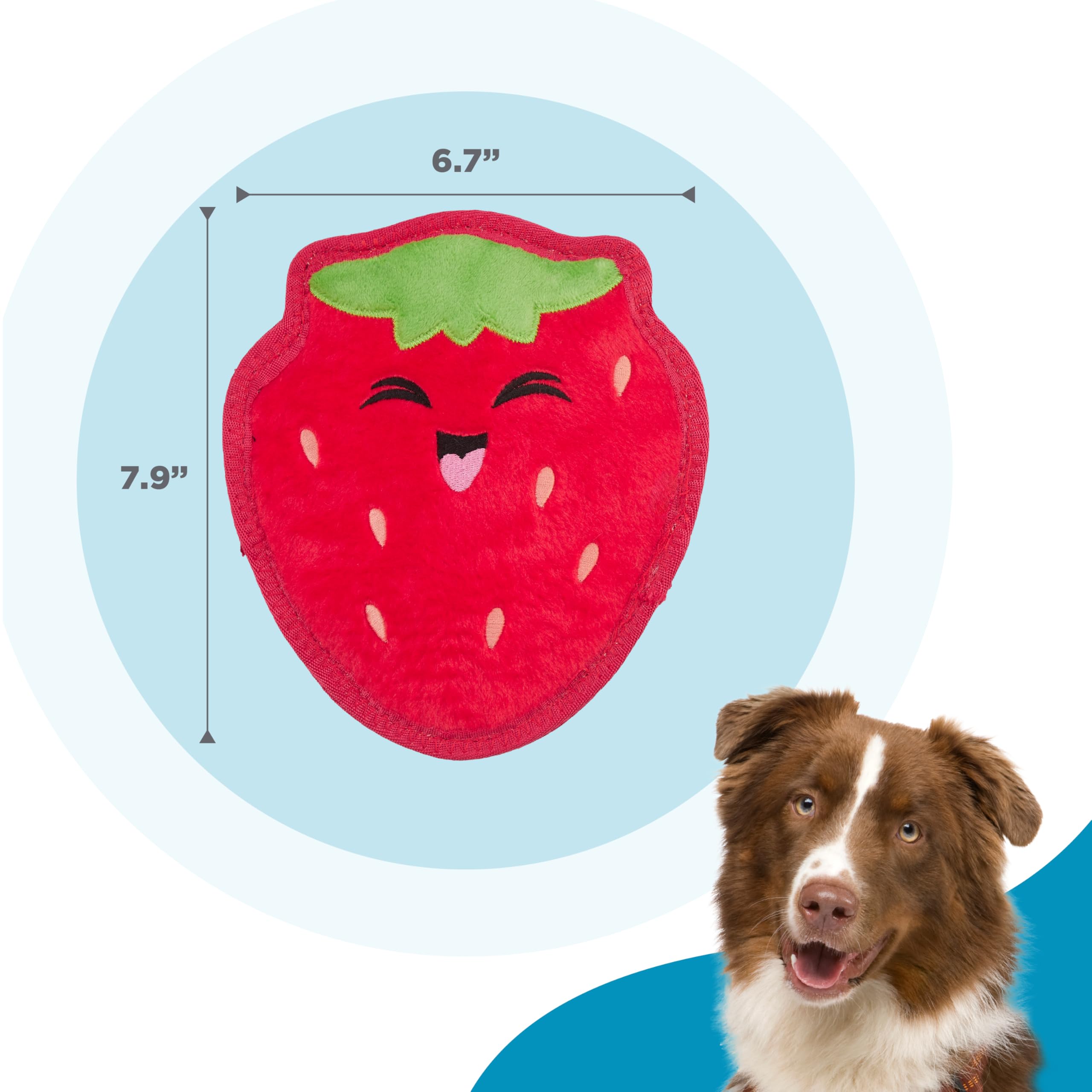 Outward Hound Tough Skinz featuring jumbo sifflet pour stimulation sonore.