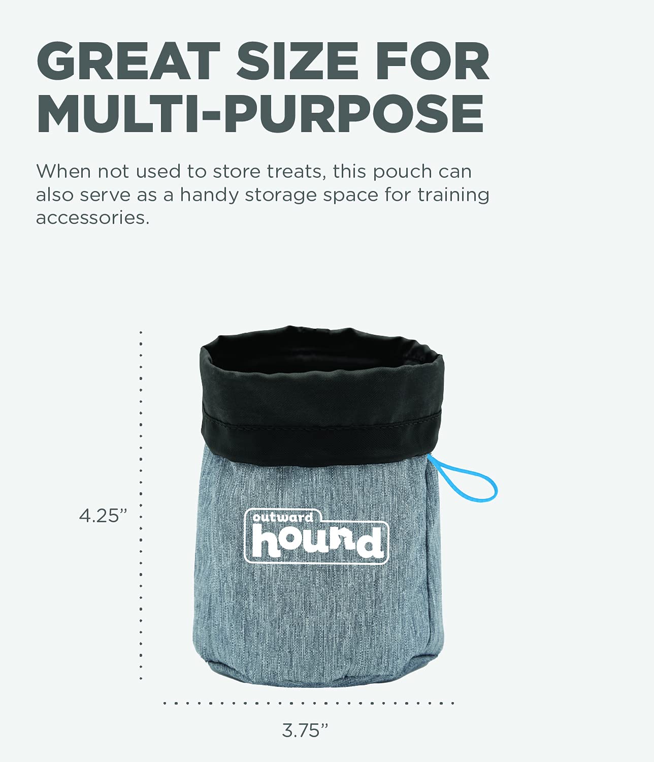 Outward Hound Treat Tote fermeture-cordon garde les friandises fraîches et sécurisées