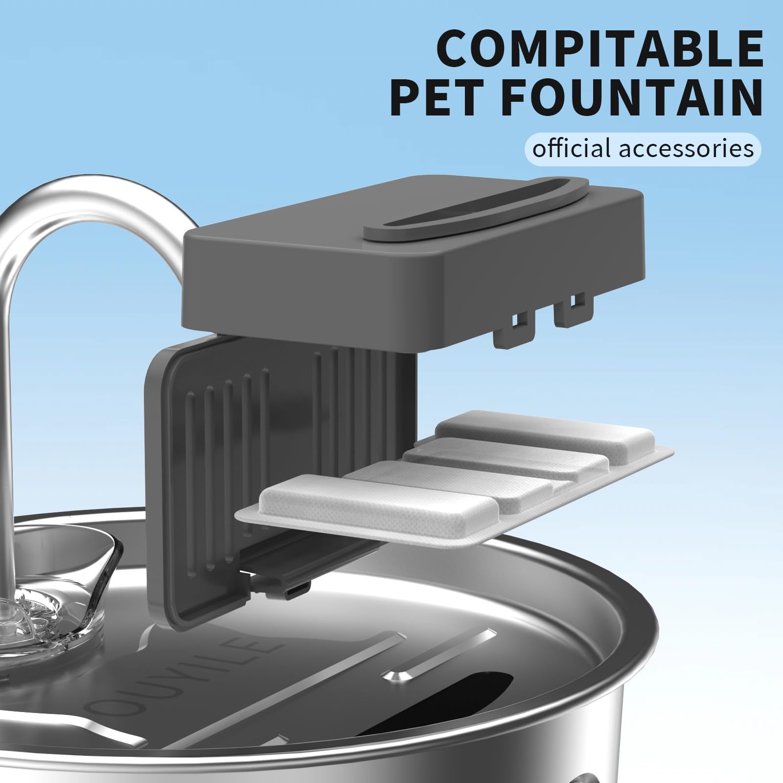OUYILE eau plus pure: eau plus propre pour fontaine chat