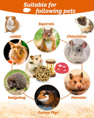 Jouet OVERTANG balle rotin – stimulation du jeu et occupe les petits animaux.