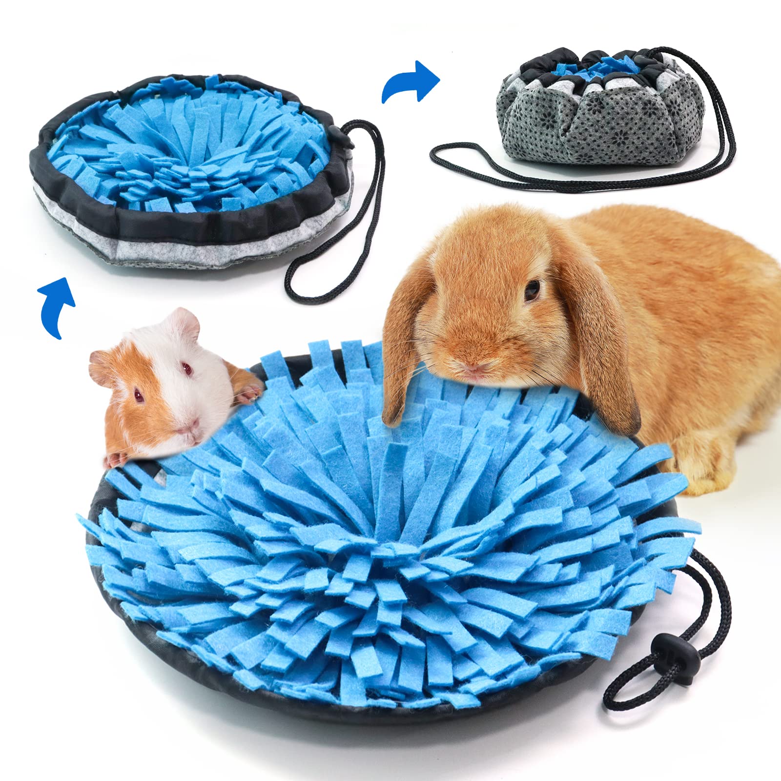 OVMKOV Tapis de forage Lapin: stimule l'activité olfactive et la curiosité.