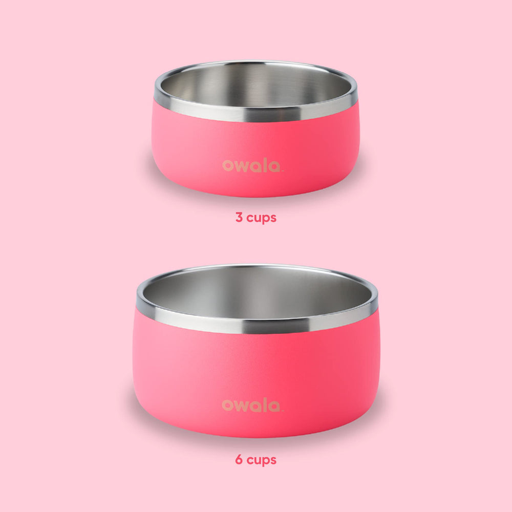 Design circulaire Owala rose, approche facile sous tous les angles.