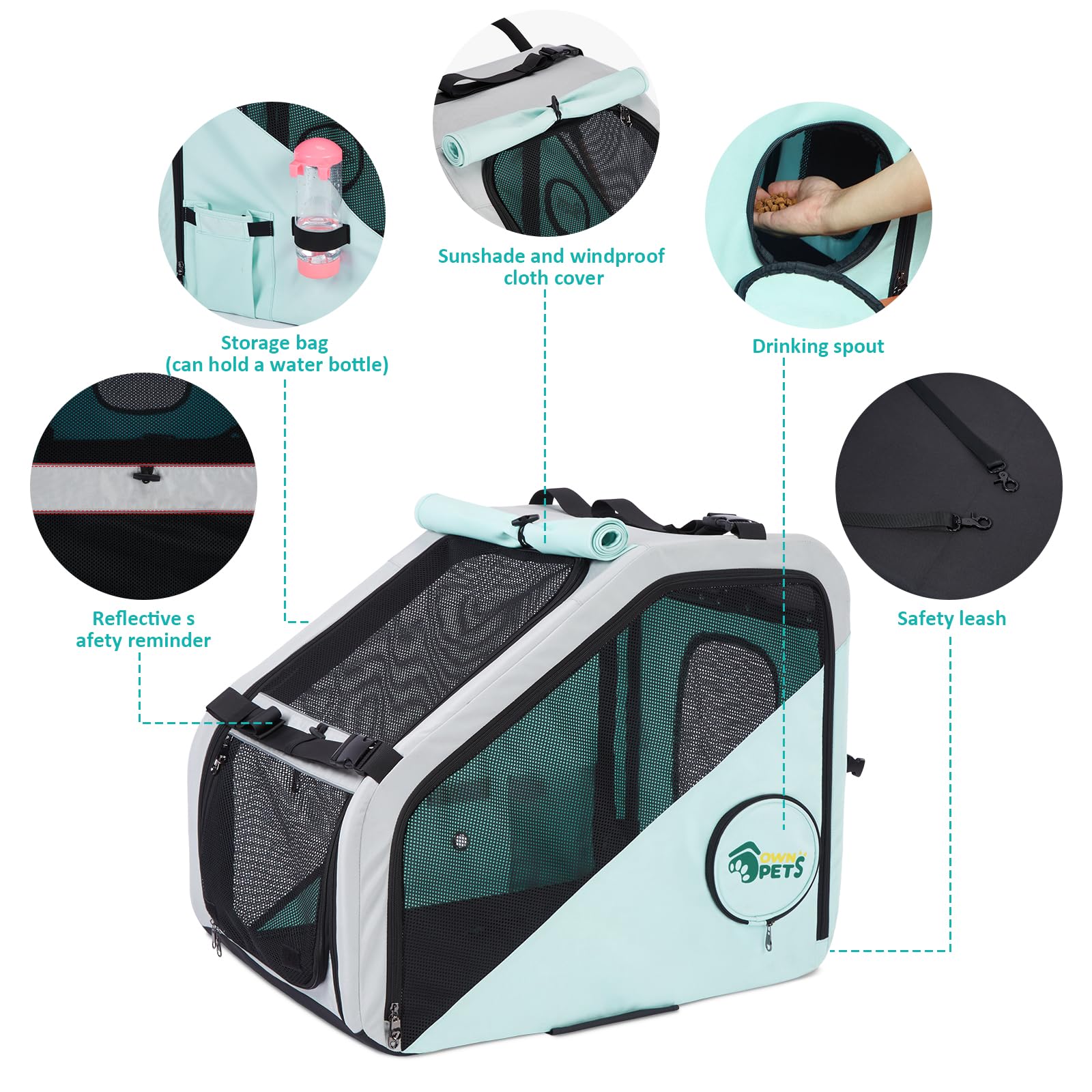 Ownpets design pliable facilite le rangement après chaque voyage