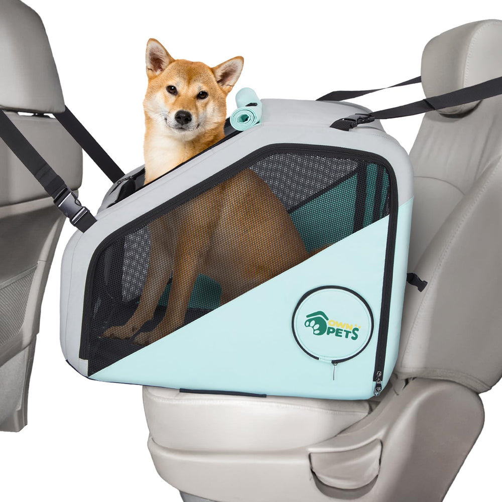 Ownpets cage de transport pour chien en voiture, sécurité renforcée pendant les trajets