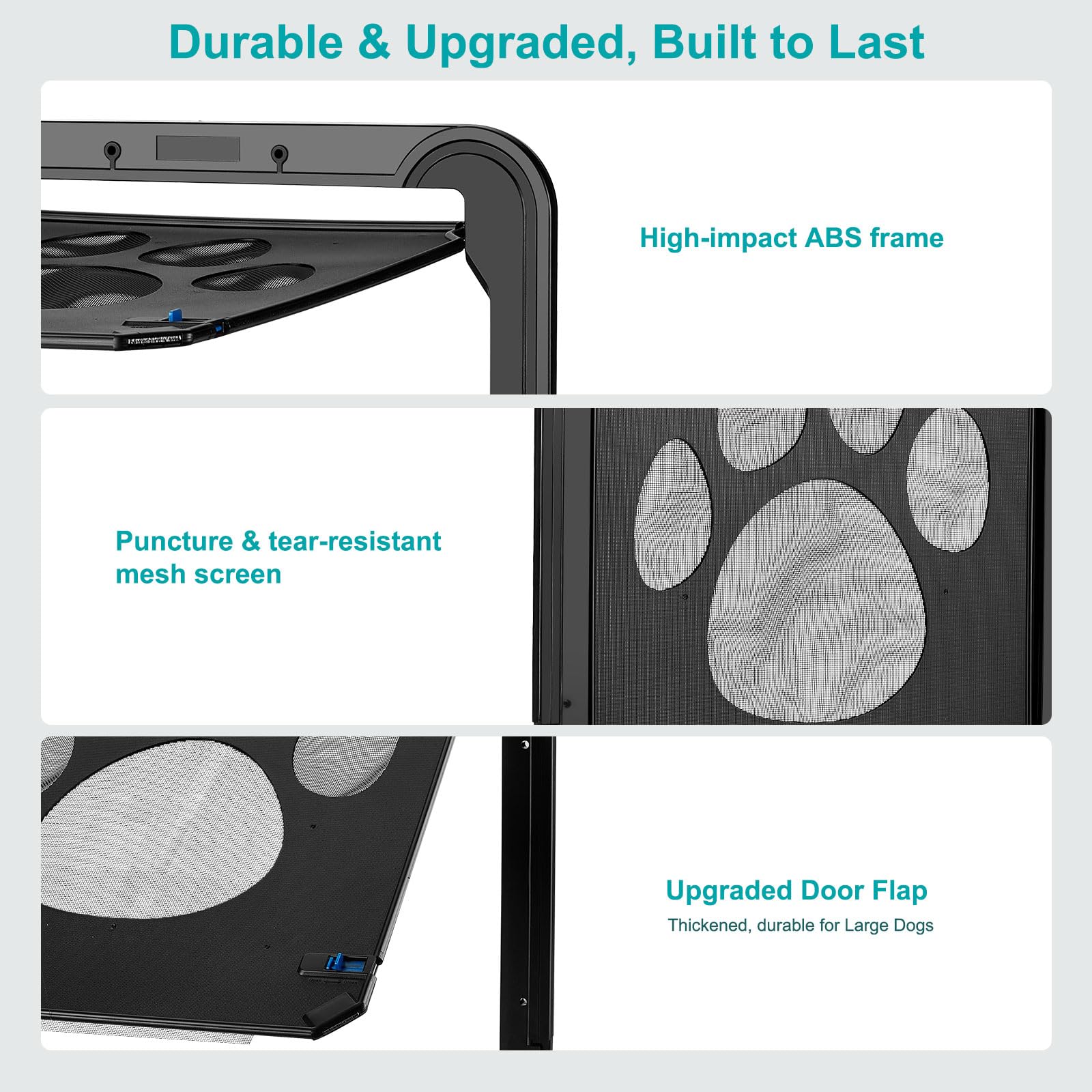 Cadre extérieur Ownpets 14x16, design robuste pour une installation durable.
