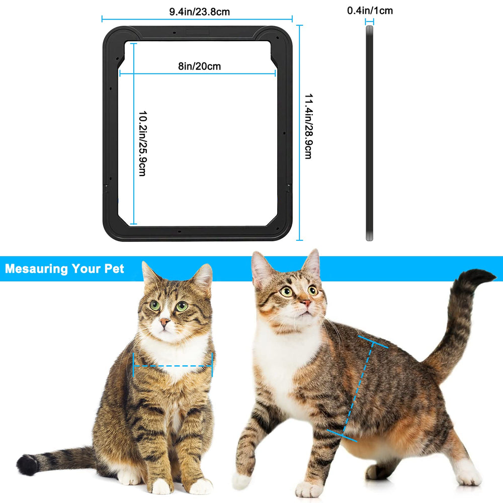 Installation rapide avec vis sur porte moustiquaire Ownpets.