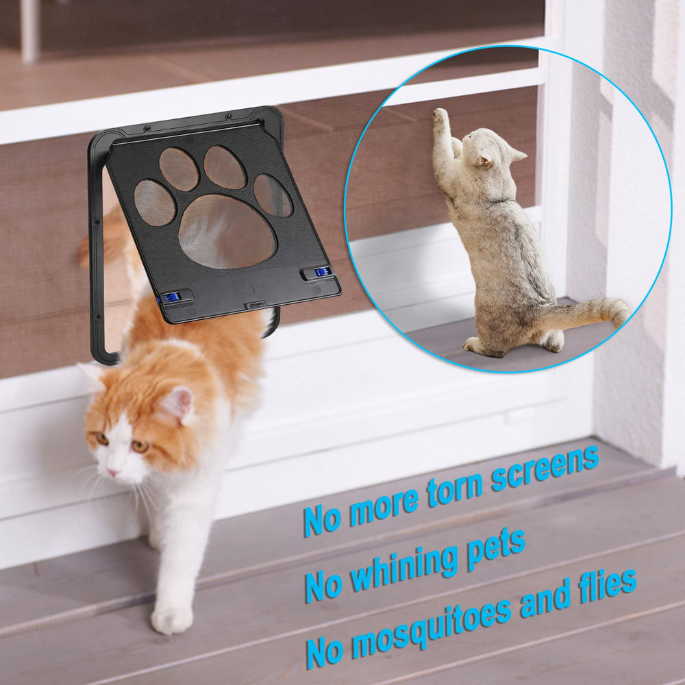 Ouverture 8x10 de la porte Ownpets, accessible aux petits animaux.