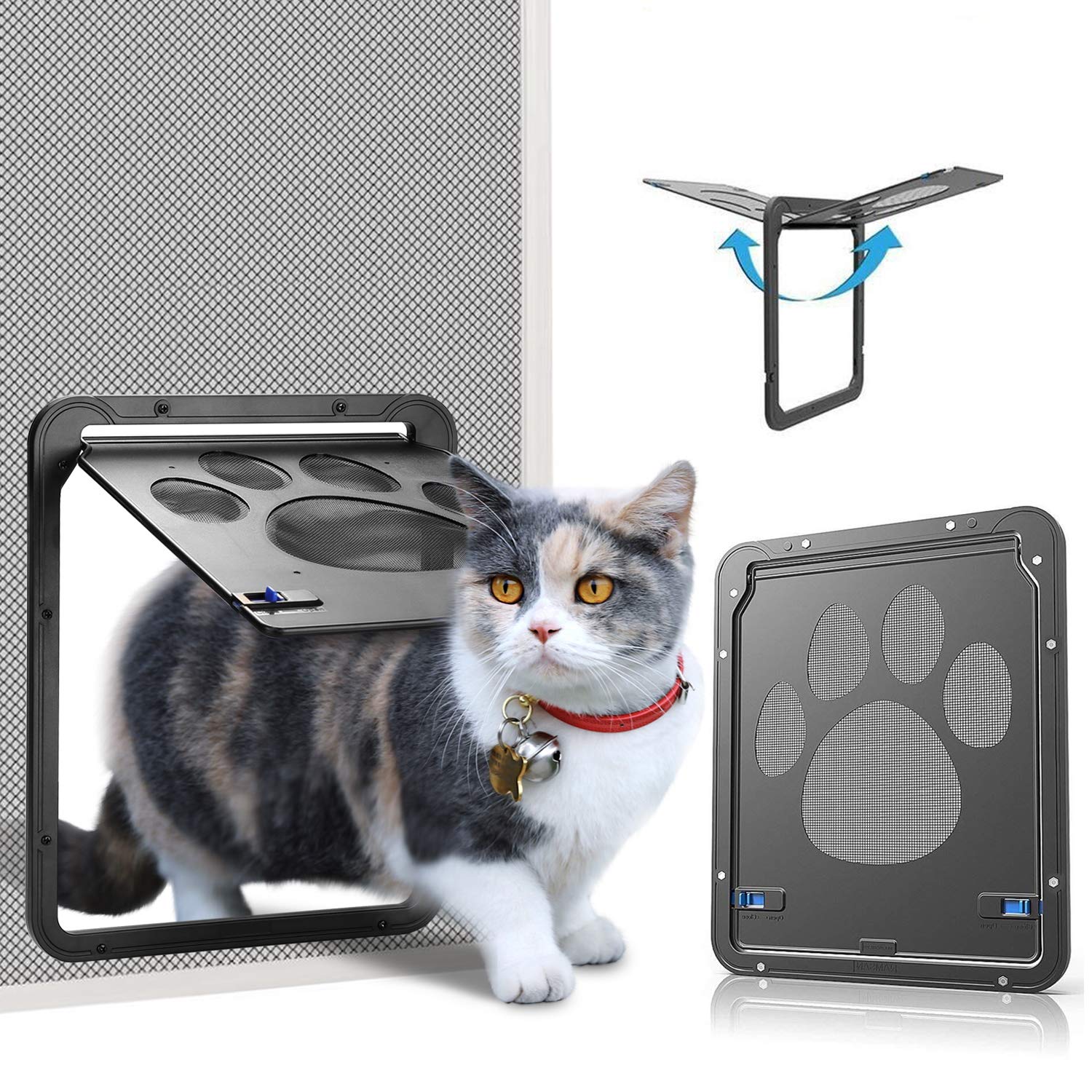 Porte moustiquaire Ownpets: battant 8x10, pratique pour petits animaux.