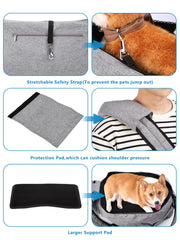 Poches frontales pratiques pour collations et clés sans retirer l'animal.