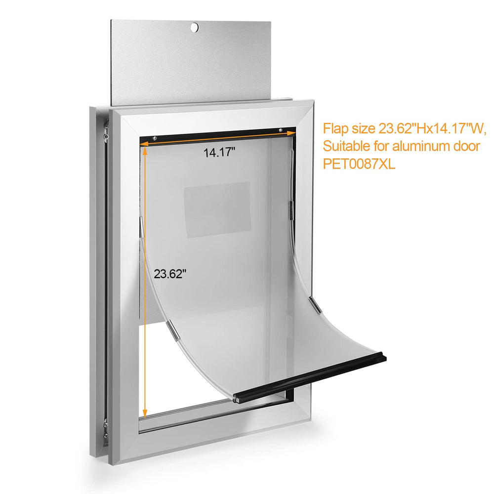 Trappe magnétique Ownpets pour porte chien en aluminium, isolation et protection.