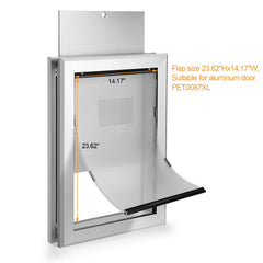Trappe magnétique Ownpets pour porte chien en aluminium, isolation et protection.