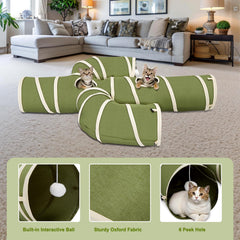Ownpets tunnel chat cactus balle pendante: stimule le jeu et la coordination des pattes