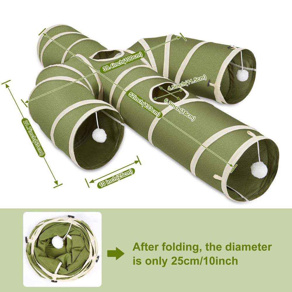 Ownpets tunnel chat cactus oxford résistant: durable face aux griffes et aux sessions intenses