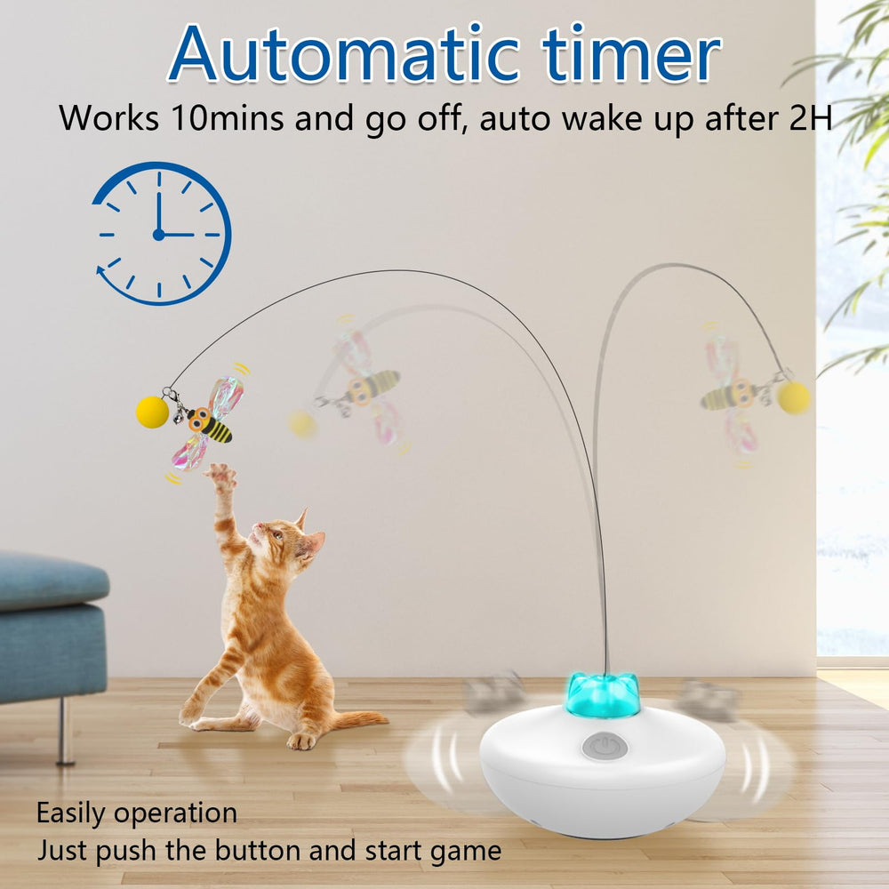 Oxawo jouet-chat-recharge-usb assure un jeu sans piles.