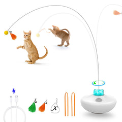 Oxawo jouet-chat toupie papillon stimule l'agilité et l'attention du chat.