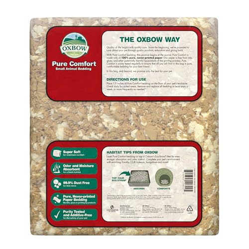 Oxbow Confort Pur: excellente absorption d humidite pour un habitat sec.