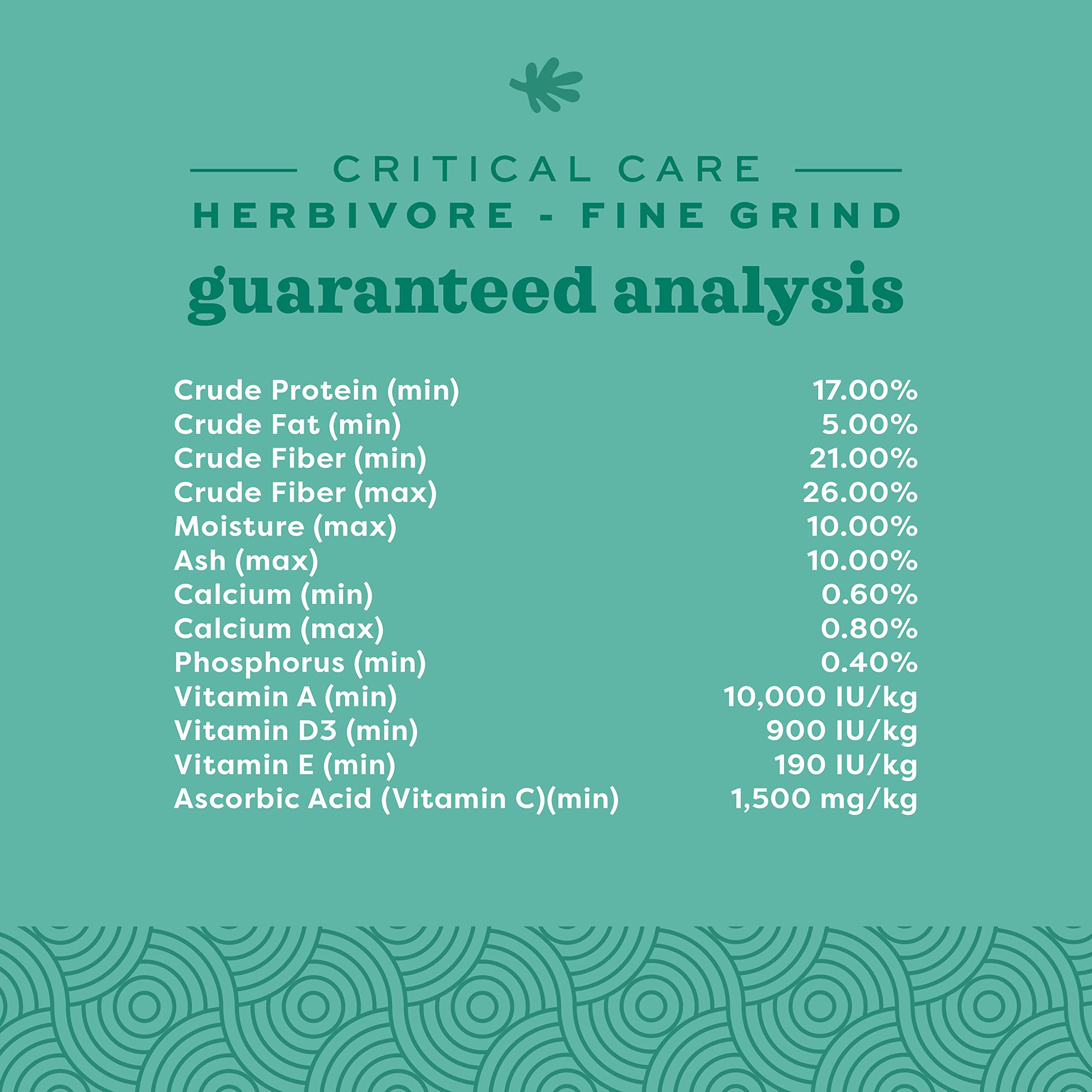 Soutien de la motilité digestive avec Oxbow Critical Care Herbivore.
