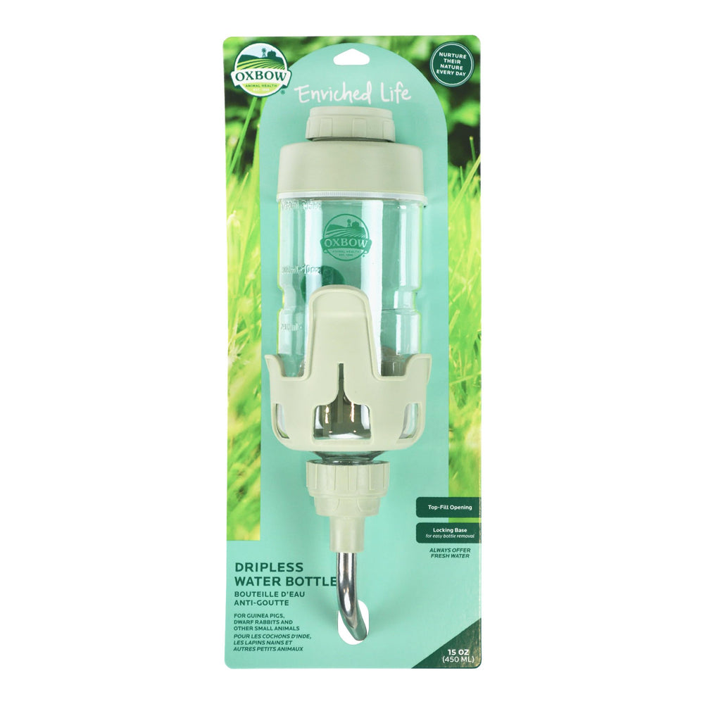 Bouteille Oxbow Enriched Life sans fuite pour lapin, hydratation fiable.