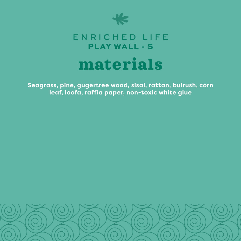 Oxbow Enriched Life Play Wall – enrichissement durable et ludique pour petits animaux.