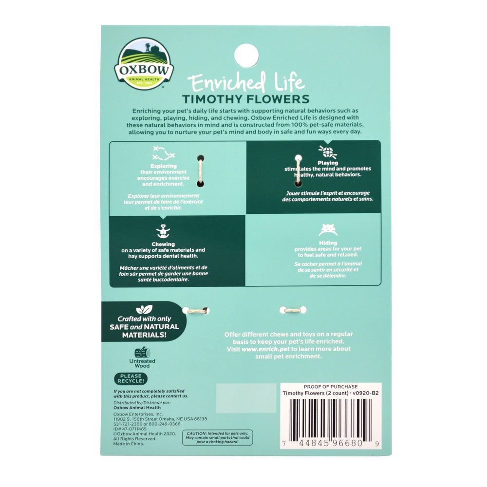 oxbow enriched life texture de foin: favorise la digestion et le jeu actif