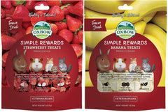 Oxbow Ensemble saveurs Fraises et Banane, friandises pour petits animaux, récompense quotidienne.