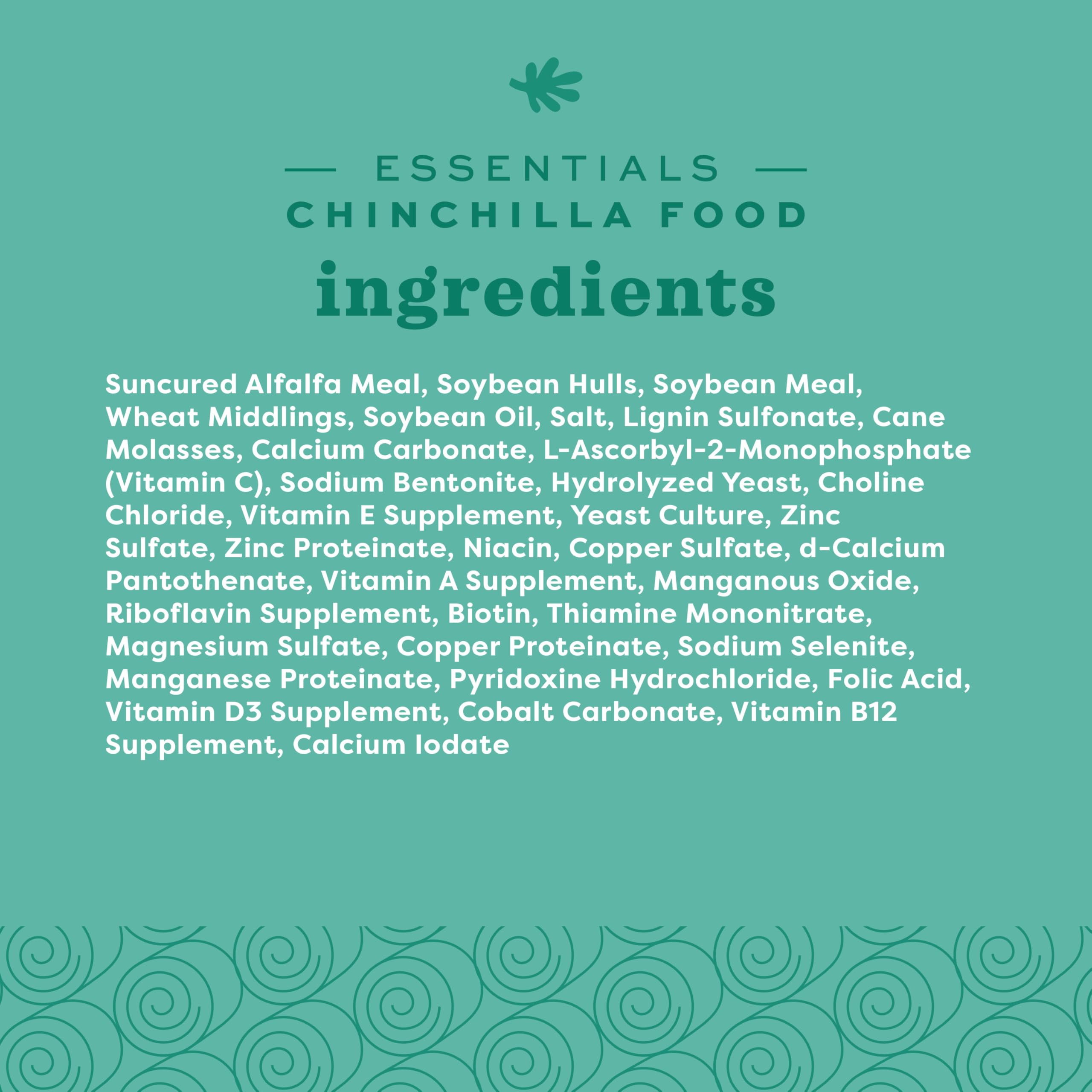 Oxbow Essentials Chinchilla — formulation approuvée par des vétérinaires.